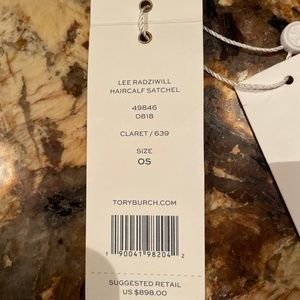 Tory Burch Lee Radziwill Haircalf Satchel